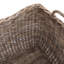 Panier haut gris en rotin Kubu
