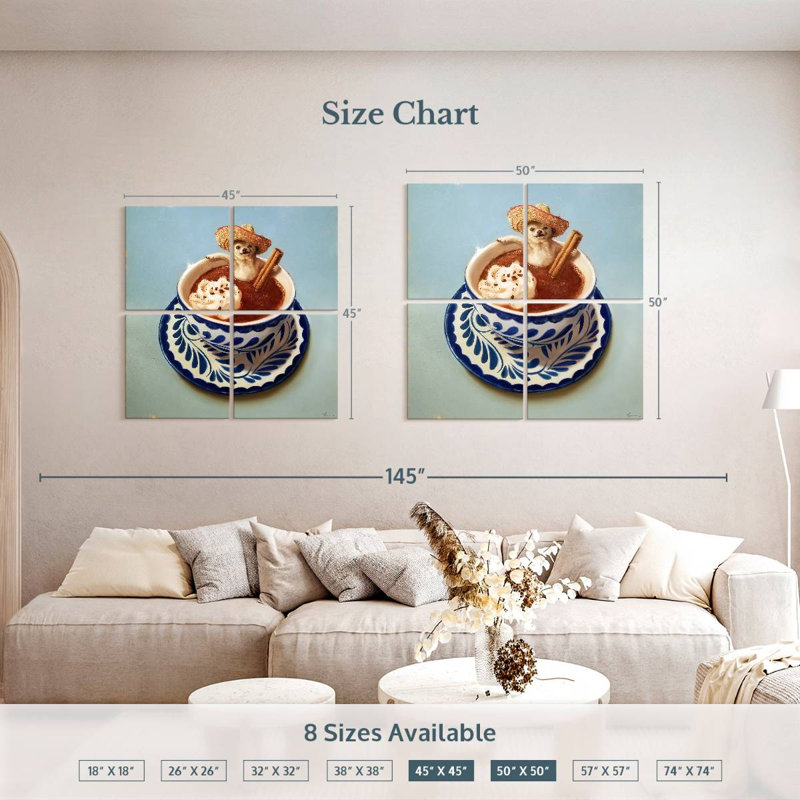 Yarlin Mexican Hot Chocolate, 50" H x 50" W