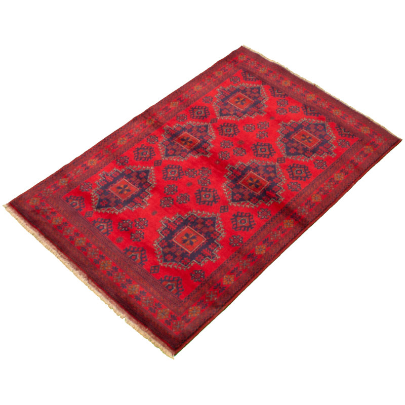 Allaina One-of-a-Kind 4'3" X 6'5" 2010s Wool Area Rug in Red