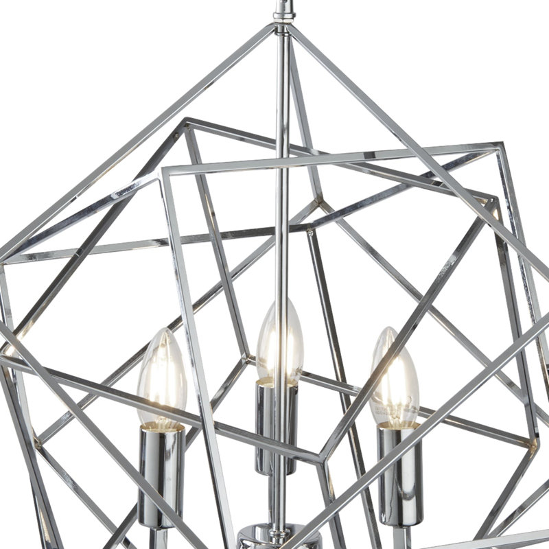 Lesley 3-Light Geometric Chandelier