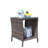 Outdoor Patio Furniture 1 Coffee Table With Clear Tempered Glass-1426782435