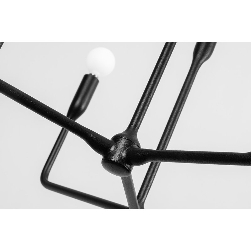 9 - Light Chandelier, Forged Iron