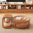 Vintage cherry wood solid wood end table