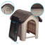 Dog House for Small/Medium Breeds, Espresso/Beige