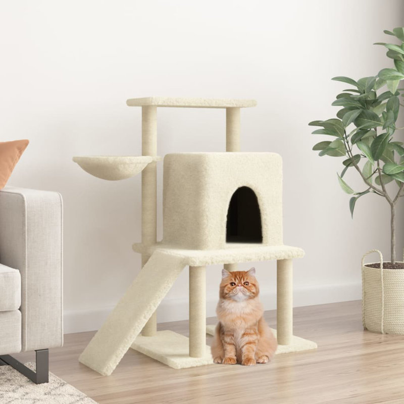 Wellston 96.5cm H Cat Tree, Cream