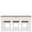 Ensemble de console et tabouret 71,5 po