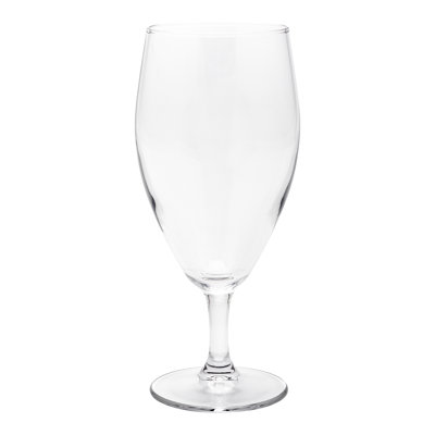 Restaurantware-Cascata 16 Ounce Iced Tea Glasses, Set Of 12 Tempered Clear Drinking Glasses - Chip-Resistant, Fine-Blown Tea Glass, Dishwasher-Safe, Drinking Glass For Water Or Iced Teas