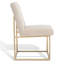 Chaise d'appoint rembourrée en acier inoxydable Athens-1213093276-1208584444