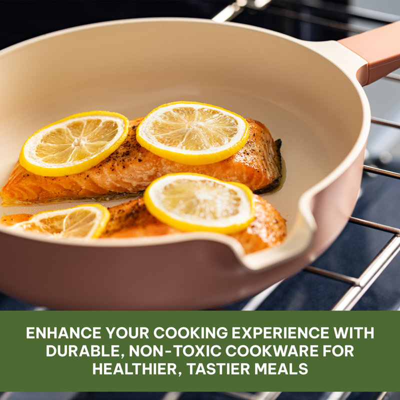 Alva 5-in-1 Green Ceramic Nonstick Cookware Set