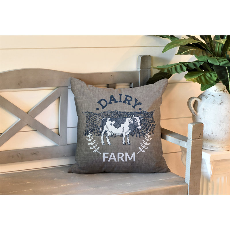 Oreiller intérieur / extérieur Bety Barnyard, L 19 po x H 19 po, Ombre