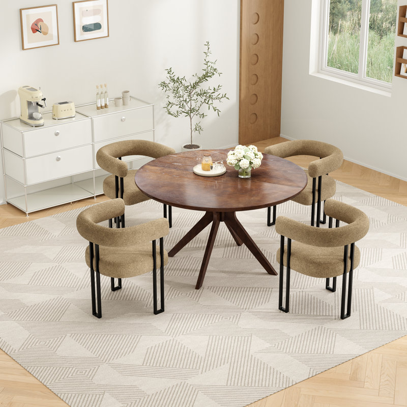 5-person Dining Set, Khaki