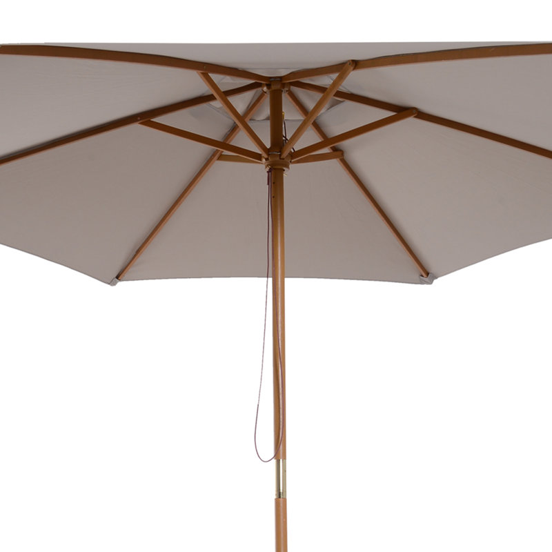 Lakewood 300cm Market Parasol, Light Grey