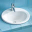 Ultimate® Vitreous China Circular Drop-In Bathroom Sink with Overflow-1709301-2750125