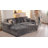 Seren Boneless 106" Modular L-shaped Sectional Sofa With Ottoman, No-assembly Cloud Couch, Boneless Design For Modern Living-116240535-116240536