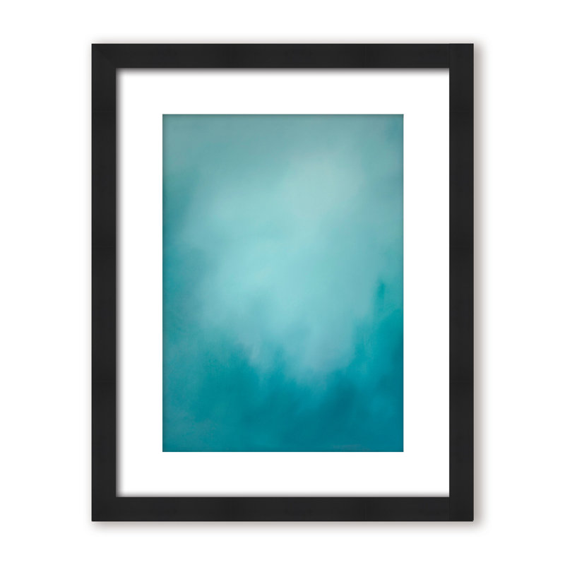 Coastal Retreat Underwater Clouds XI by  - Floater Frame Print on Canvas, 20" H x 16" W x 1.125" D, Framed Matted Print