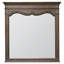 Grand lit double tapissier à panneau avec commode 2 tiroirs avec miroir et commode-561421078-561421079