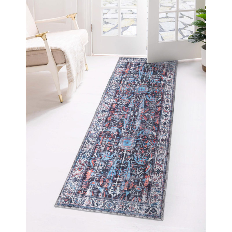 Guynn Chenille Oriental Indoor Rug, Runner 2' x 10'