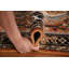 Tapis de couloir indien orange 3x8