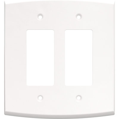 Franklin Brass Soft Arch 2-Gang Oversized Decorator/Rocker Wall Plate