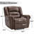  39.8" Wide Classic and Oversized Breathable Faux Leather Power Recliner with USB Port-453480231