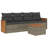 Vidaxl Garden Sofa Set Grey, Dark Grey