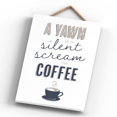Vivid Squid Wholesale A Yawn Silent Scream - No Frame Print on Wood