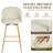 Cusick 26" Seat Height Swivel Upholstered Counter Stools Barstool with Backrest Footrest for Kitchen Island Dining Room-1854403124-1854403131