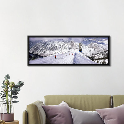 Téléphérique aérien dans une station de ski, station de ski Snowbird, Utah, États-Unis par Panoramic Images - Impression sur toile tendue sur châssis