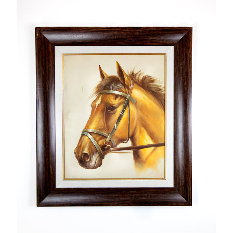 Stallion In A Saddle Print