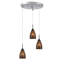 Luminaire suspendu grappe 3 lumières Isaak-552976515-552976517