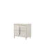 Table de chevet avec finition blanc perle