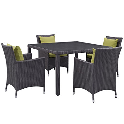 Elswick 5 Piece Dining Set with Cushions