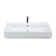 CeraStyle By Nameeks Pinto 18.3'' Glossy White Ceramic Rectangular Vessel, Wall Mount Bathroom Sink with Overflow