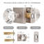 Boutons de porte d'intimité en cristal Coolnews Modern Grace Series-61784822
