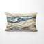 Coussin décoratif à motif animalier - Mouette en marbre moderne sur la plage-135801073