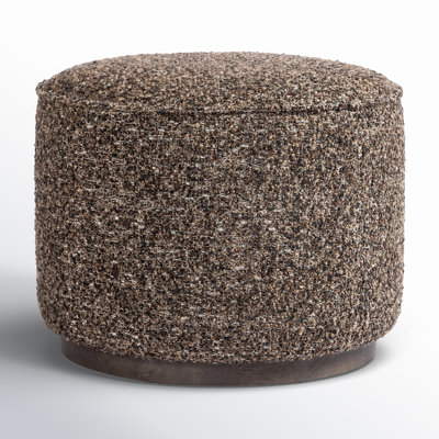 Acker 22" Cotton Upholstered Ottoman