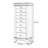 Black Rectangular Solid Wood Jewelry Armoires