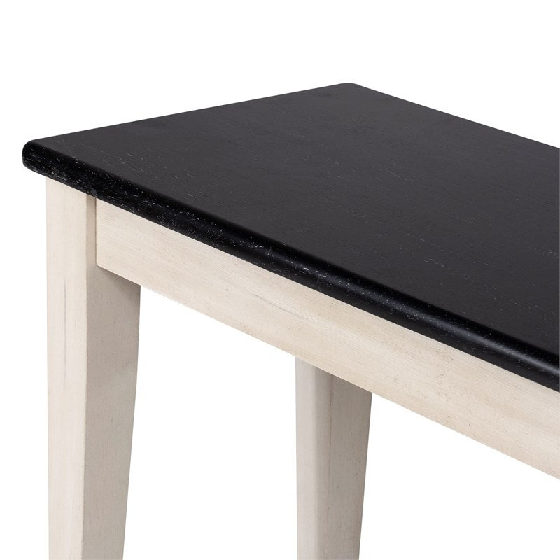  Banc de salle à manger en bois d'hévéa 2 places en frêne noir européen