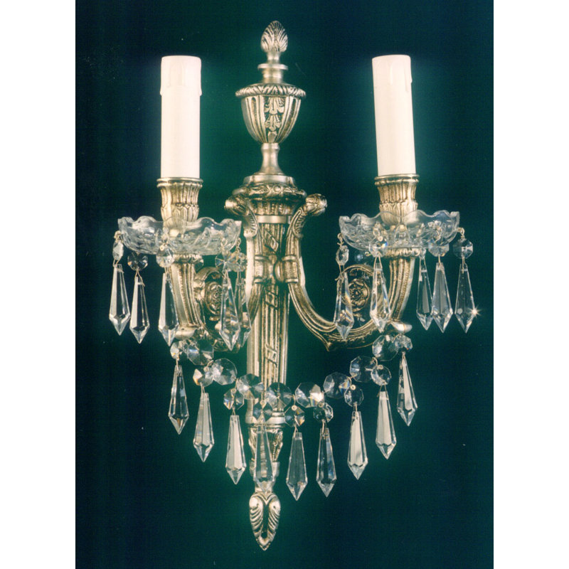 Cowie Candle Wall Light, French Gold