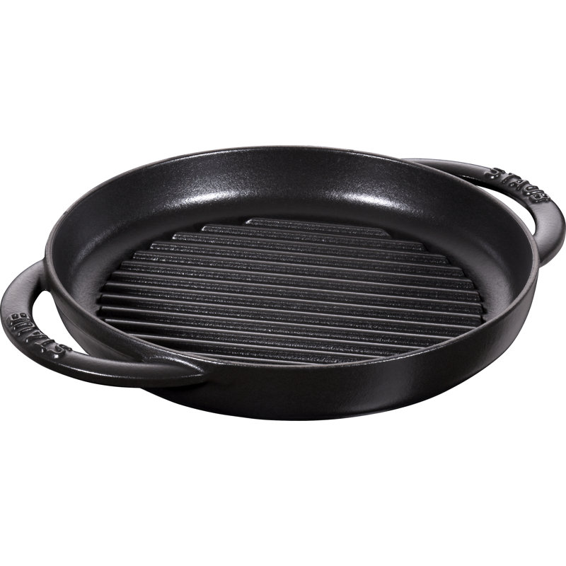 STAUB Cast Iron Pure Grill, 23cm, Black