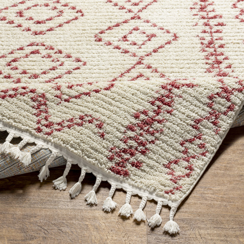 Tapis géométrique en peluche Mr. Kate Effie, Rectangle 7 pi 10 po x 10 pi