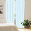 Panneau coulissant floral semi-diaphane avec passe-tringle-45981090