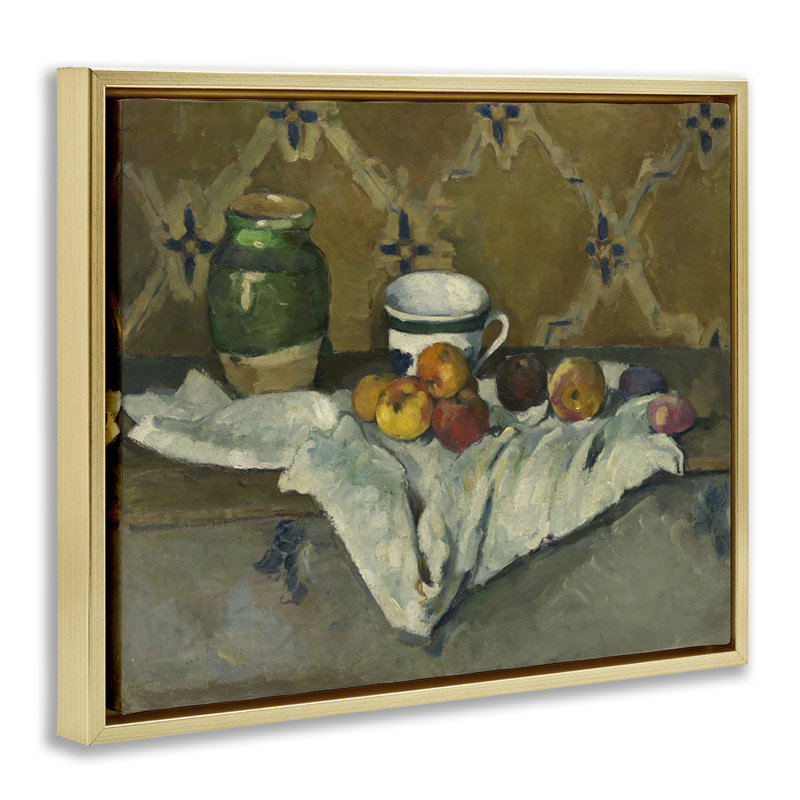 Art mural classique sur toile Floater, Cadre flottant métallique doré, H 17 po x l 21 po