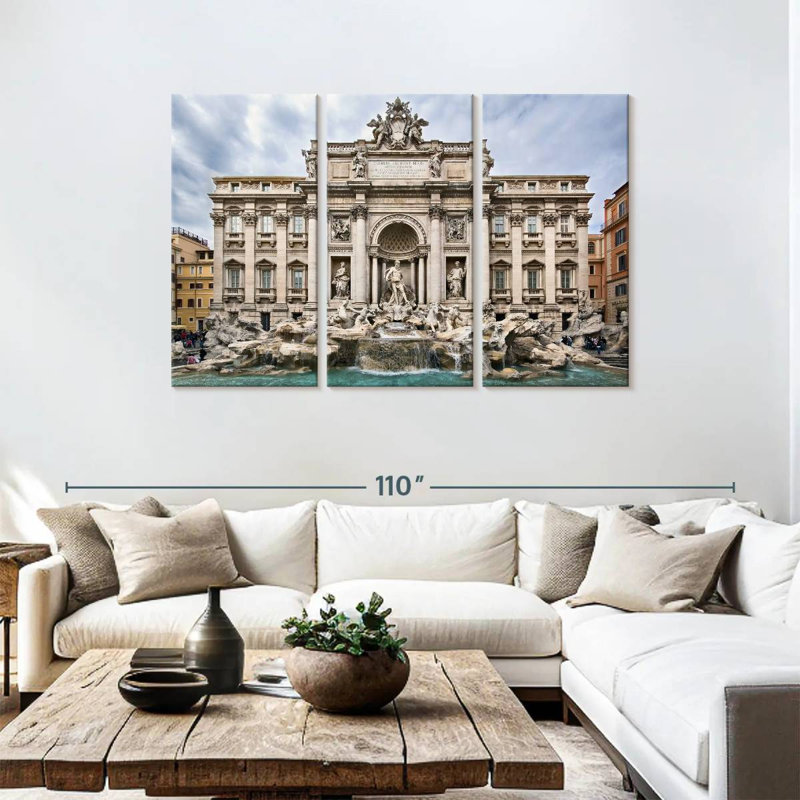 Fontaine Syd Trevi, H 48 po x l 74 po