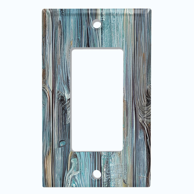 Plaque murale berçante en bois 1-Gang