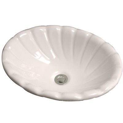 Barclay Corona 14'' Vitreous China Circular Bathroom Sink with Overflow