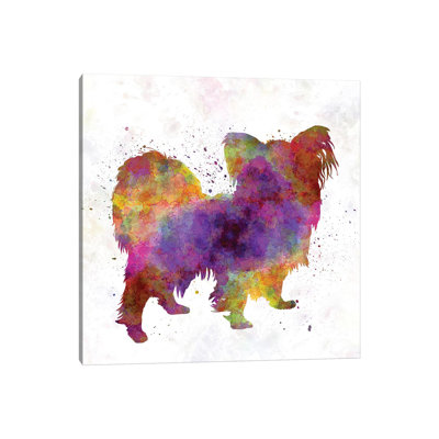 Papillon In Watercolour by Paul Rommer - Wrapped Canvas Gallery-Wrapped Canvas Giclée