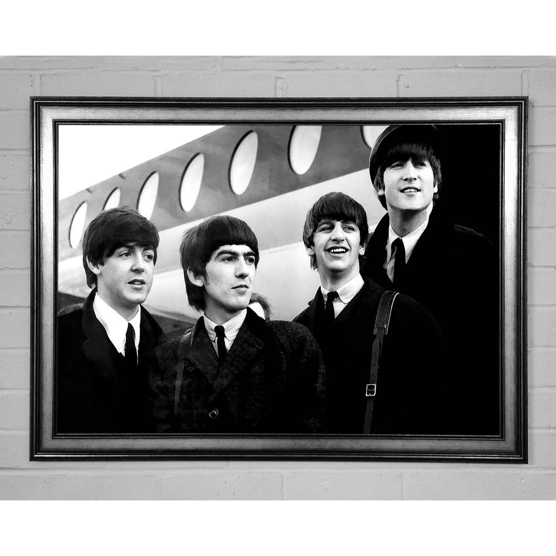 The Beatles Just Landed - Einzelne Bilderrahmen Kunstdrucke