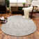 Ociuso Braided Black and White Farmhouse  Area Rug