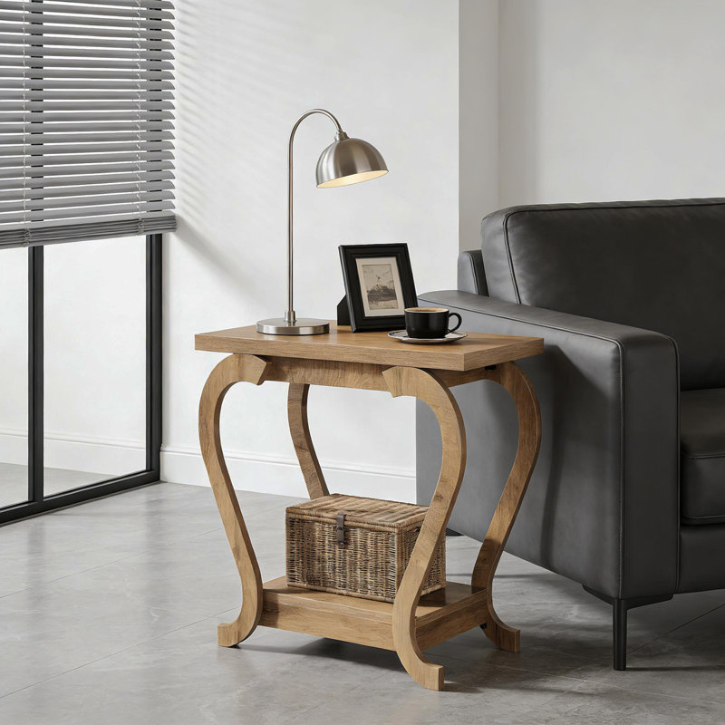 Modern Accent Side Table,2-Tier Coffee Table,End Table